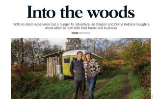 Cumbria Life Article Photo caravan in the woods