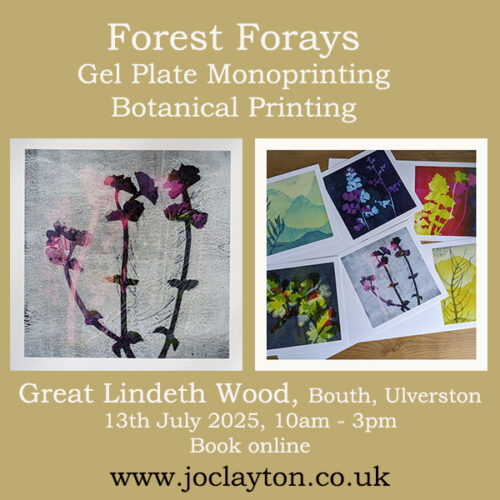 Botanical Monoprinting – with Gel Plate & Acrylics- Workshop